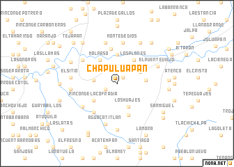 map of Chapuluapan