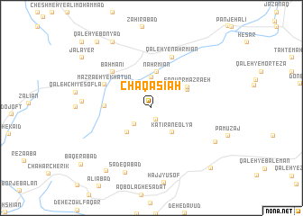 map of Chaqā Sīāh