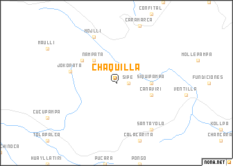 map of Chaquilla