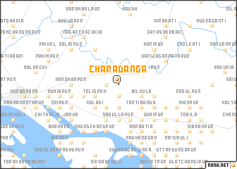 map of Chārādānga