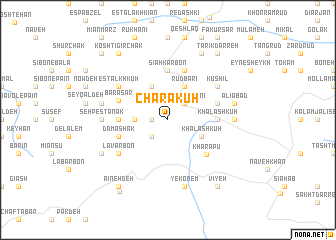 map of Charā Kūh