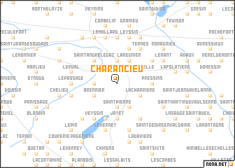 map of Charancieu