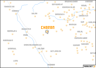 map of Chārān