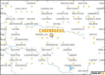 map of Charbadeuil