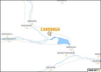 map of Chār Bāgh