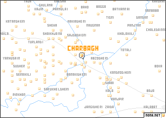 map of Chārbāgh