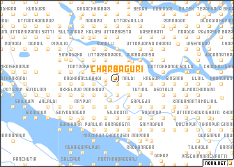 map of Char Bāguri