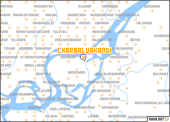 map of Char Bāluākāndi