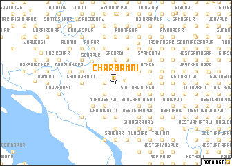 map of Char Bāmni