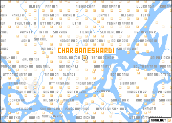 map of Char Bāneswardi