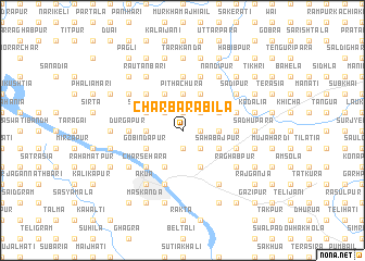 map of Char Barabila