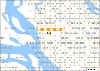 map of Char Bārādia