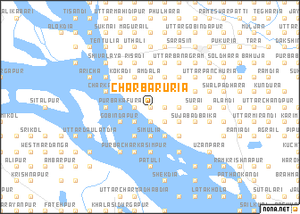 map of Char Baruria