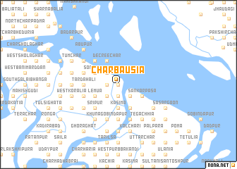 map of Char Bāusia