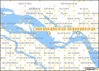 map of Char Bhabānīpur