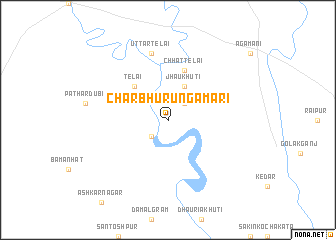 map of Char Bhurungamāri