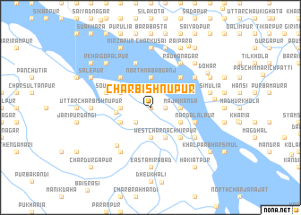 map of Char Bishnupur