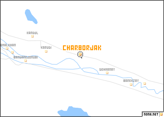 map of Chār Borjak