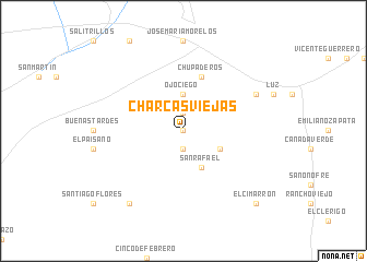 map of Charcas Viejas