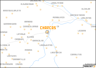 map of Charcas