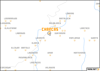 map of Charcas