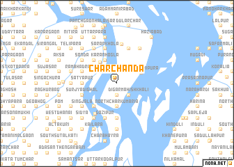 map of Char Chānda