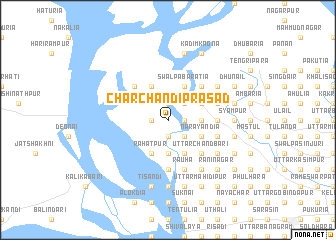 map of Char Chandiprasād