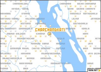 map of Char Chāndkāti