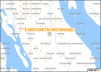 map of Char Chhota Lāmchhi Dhali