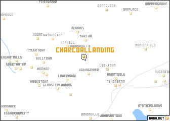 map of Charcoal Landing