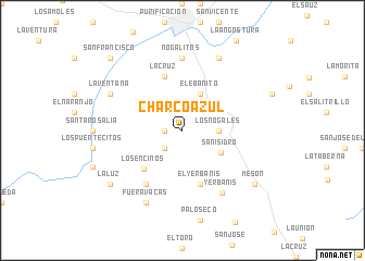 map of Charco Azul