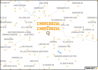 map of Charco Azul