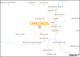 map of Charco Azul