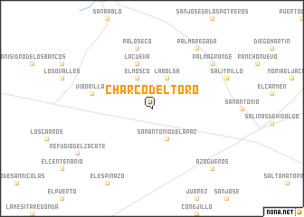 map of Charco del Toro