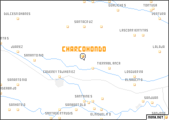 map of Charco Hondo