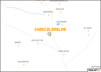 map of Charco La Palma