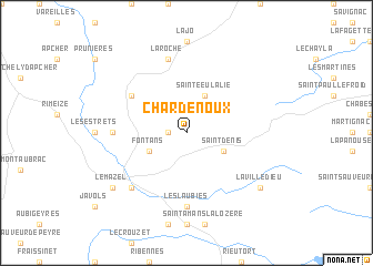map of Chardenoux
