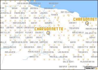 map of Chardonnette