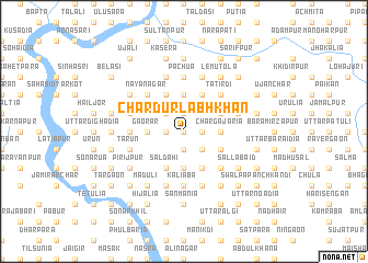 map of Char Durlabh Khān