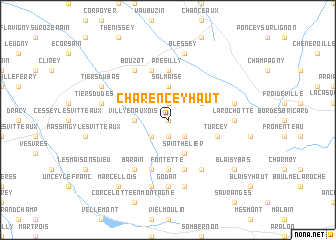 map of Charencey Haut