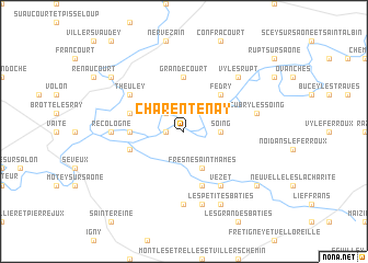 map of Charentenay