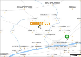 map of Charentilly