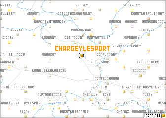 map of Chargey-lès-Port