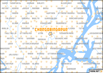 map of Char Gobindapur