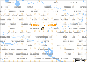 map of Char Guādānga