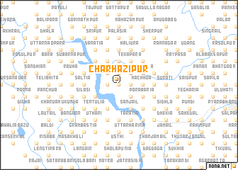 map of Char Hāzipur