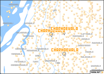 map of Charhoewāla