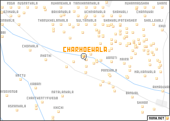 map of Charhoewāla