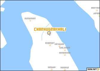 map of Char Hudrākhāli