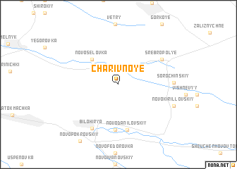 map of Charivnoye